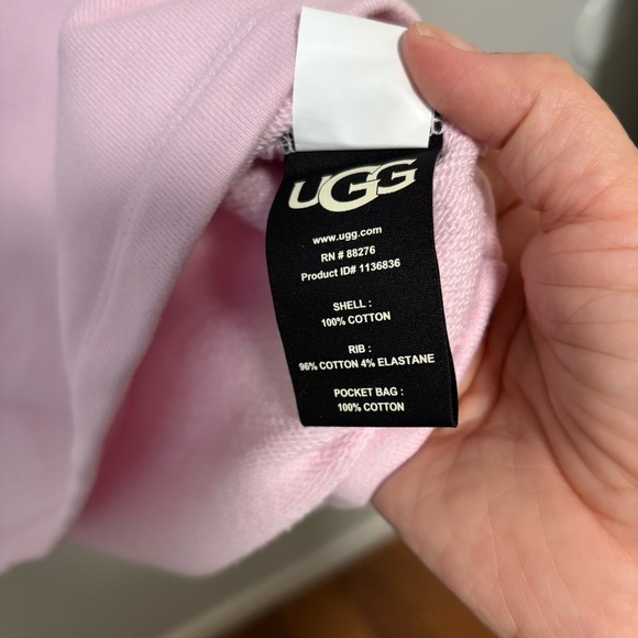 UGG Anisha Dusty Lilac Pink Cotton Crewneck Terry Cloth Sweatshirt Dress NWT - Picture 15 of 15